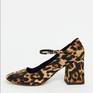 ✨New Condition✨ASOS Leopard Mary Jane Stories Heel